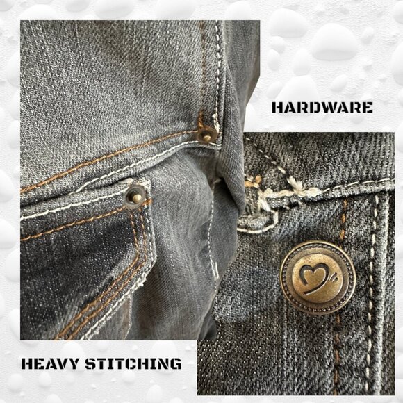 Addition Elle Jean Jacket with Sequined Scull - 2X - NWT - Picture 4 of 15